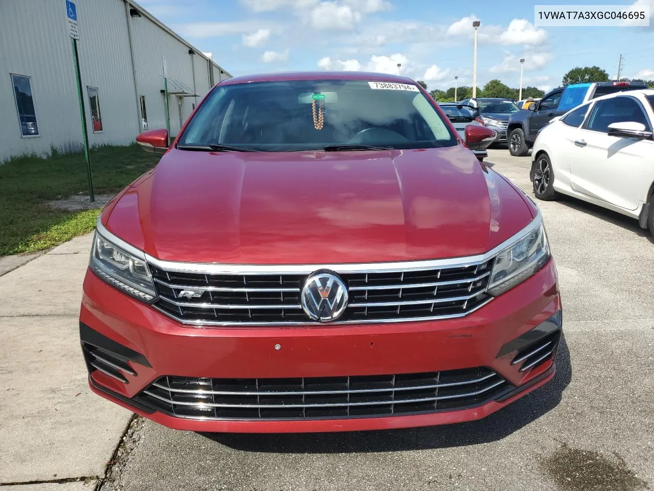 2016 Volkswagen Passat S VIN: 1VWAT7A3XGC046695 Lot: 73883794