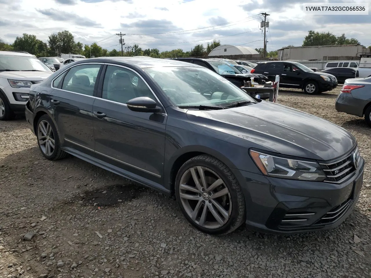 2016 Volkswagen Passat S VIN: 1VWAT7A32GC066536 Lot: 74043424