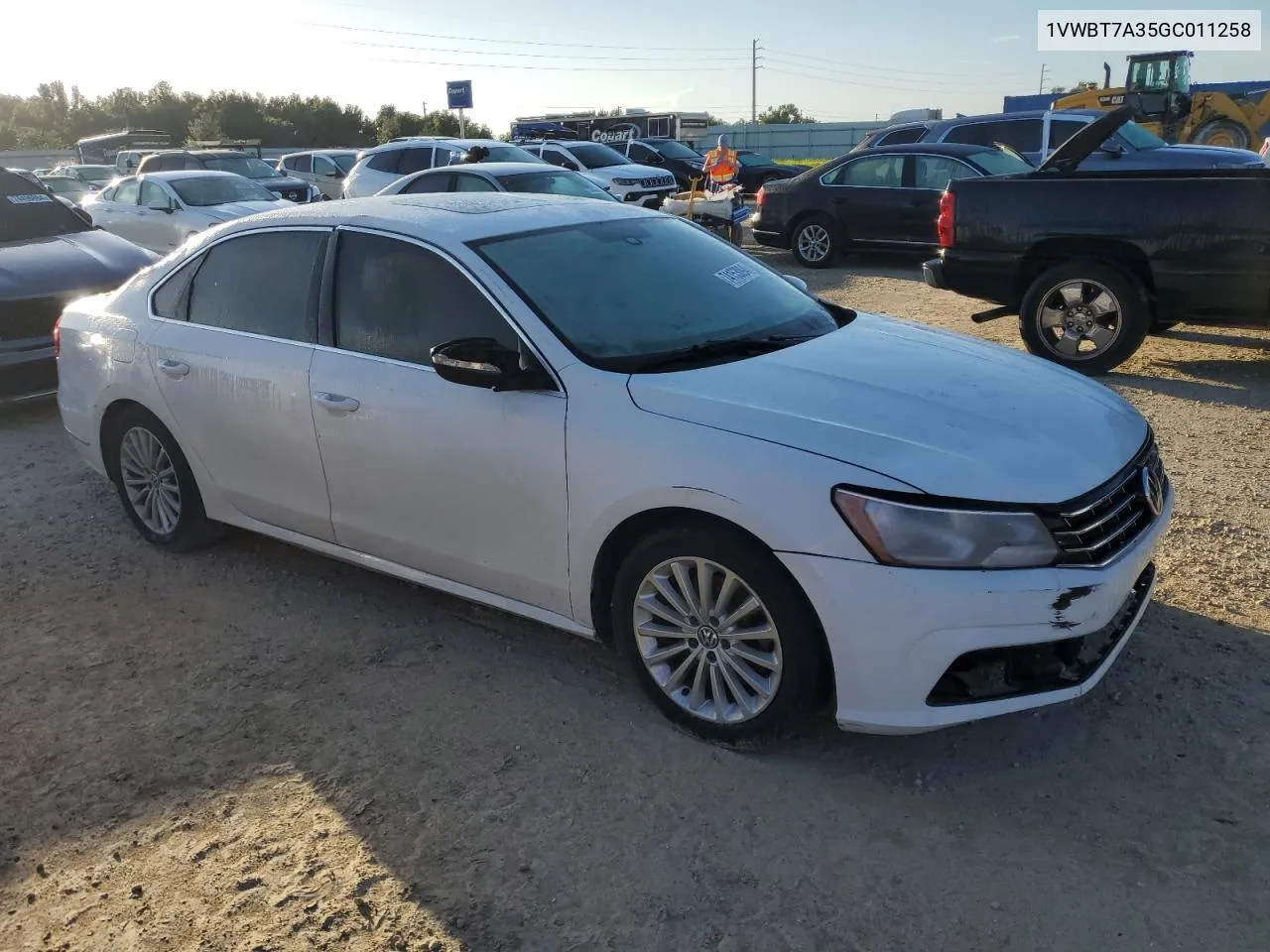 2016 Volkswagen Passat Se VIN: 1VWBT7A35GC011258 Lot: 74153094