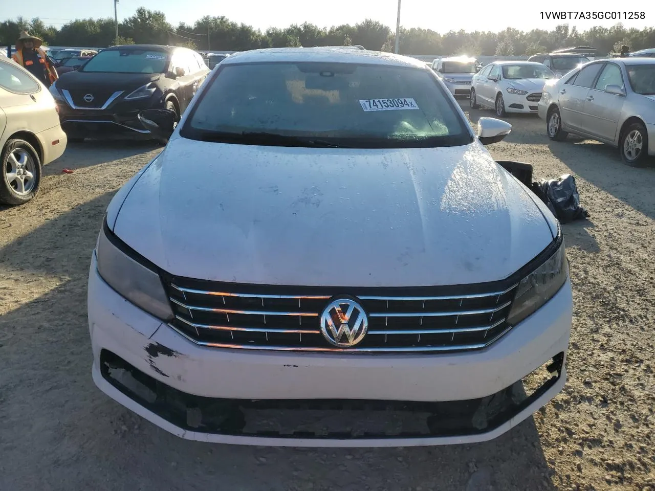 2016 Volkswagen Passat Se VIN: 1VWBT7A35GC011258 Lot: 74153094