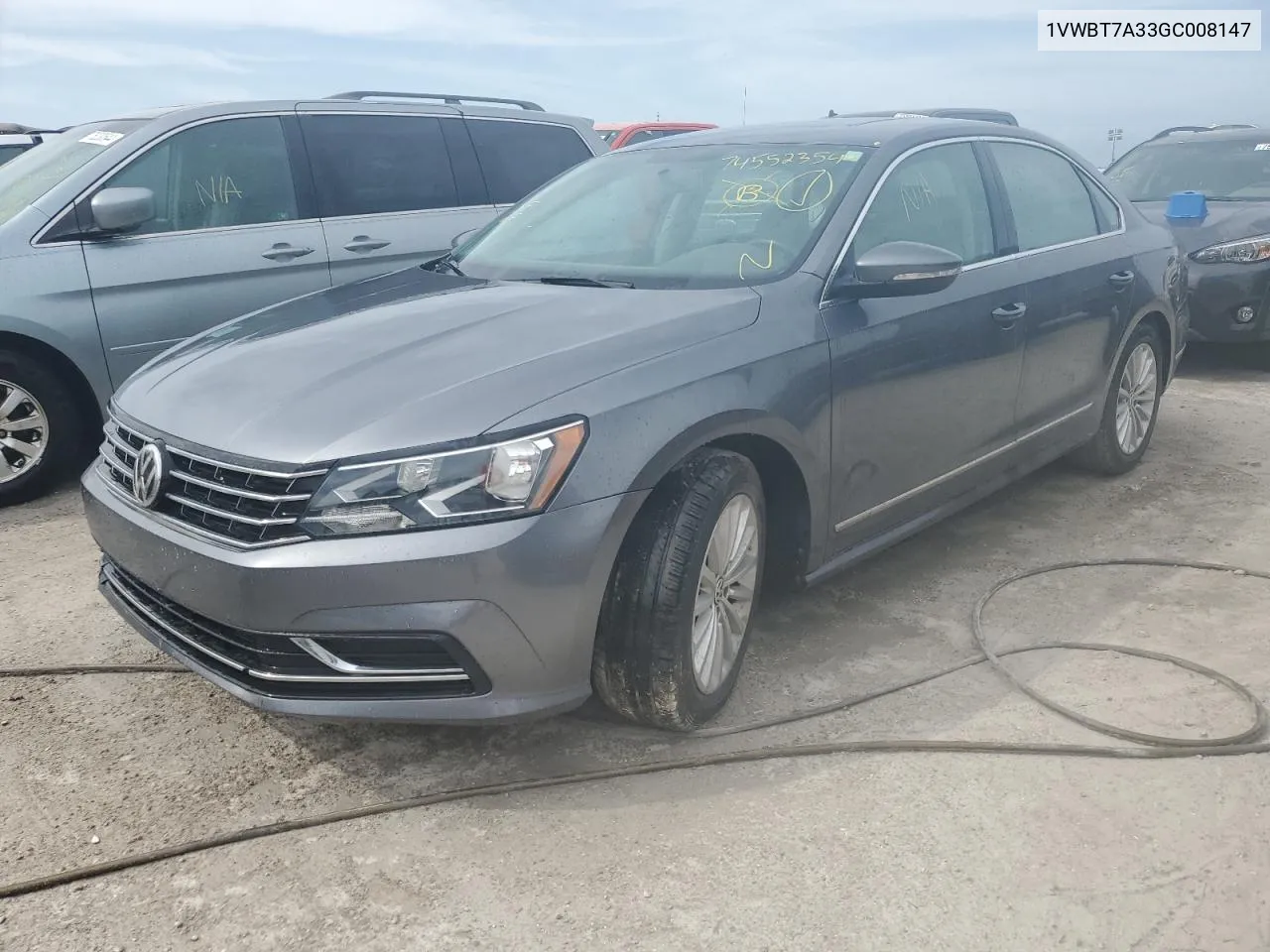 2016 Volkswagen Passat Se VIN: 1VWBT7A33GC008147 Lot: 74552354