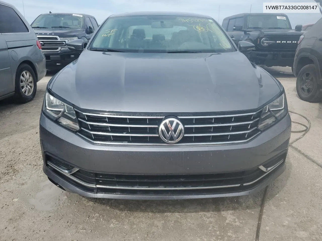 2016 Volkswagen Passat Se VIN: 1VWBT7A33GC008147 Lot: 74552354