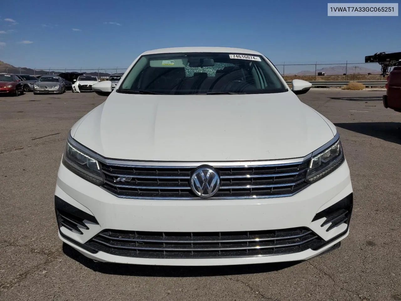 2016 Volkswagen Passat S VIN: 1VWAT7A33GC065251 Lot: 74616074