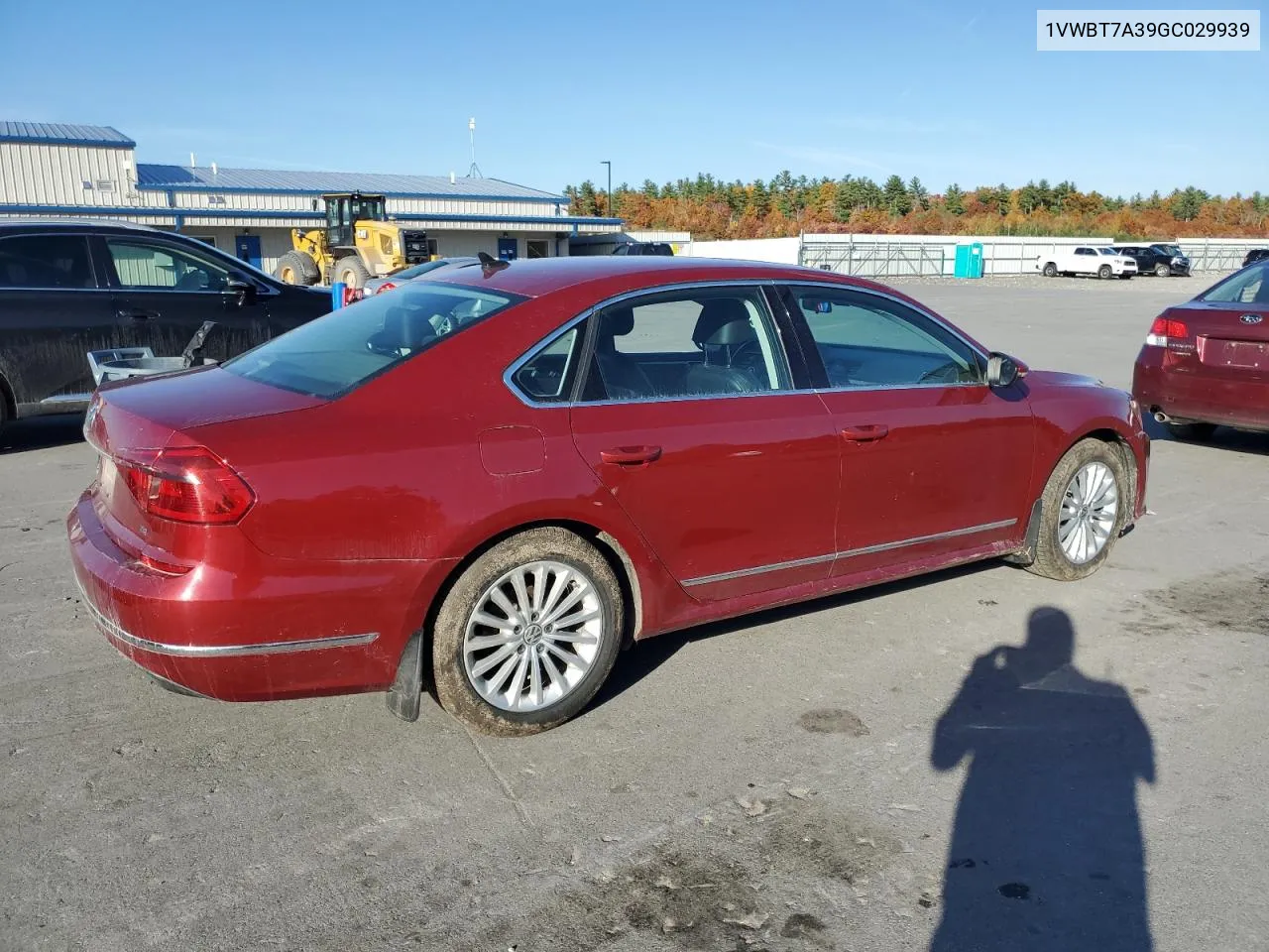 2016 Volkswagen Passat Se VIN: 1VWBT7A39GC029939 Lot: 74688494