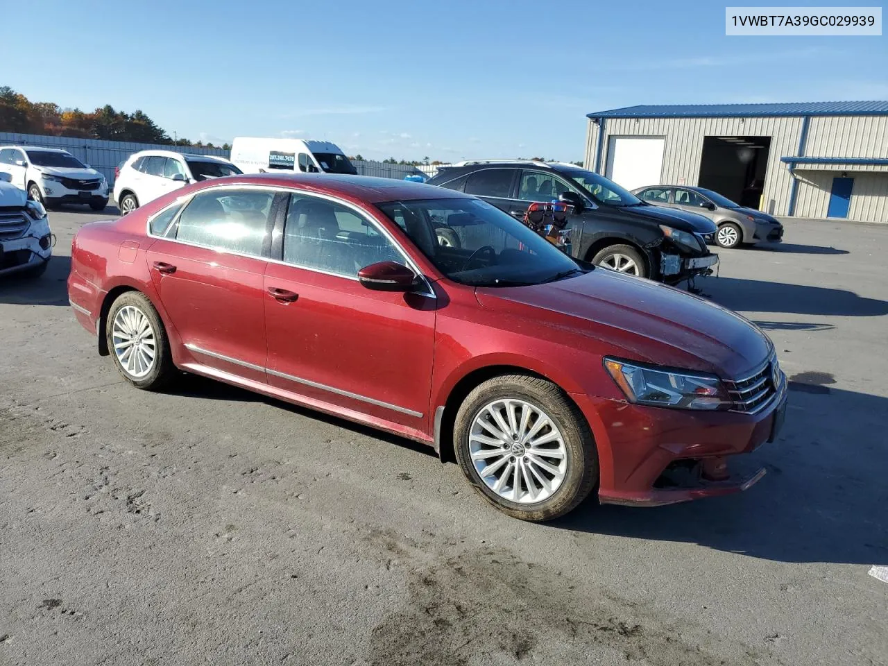 2016 Volkswagen Passat Se VIN: 1VWBT7A39GC029939 Lot: 74688494