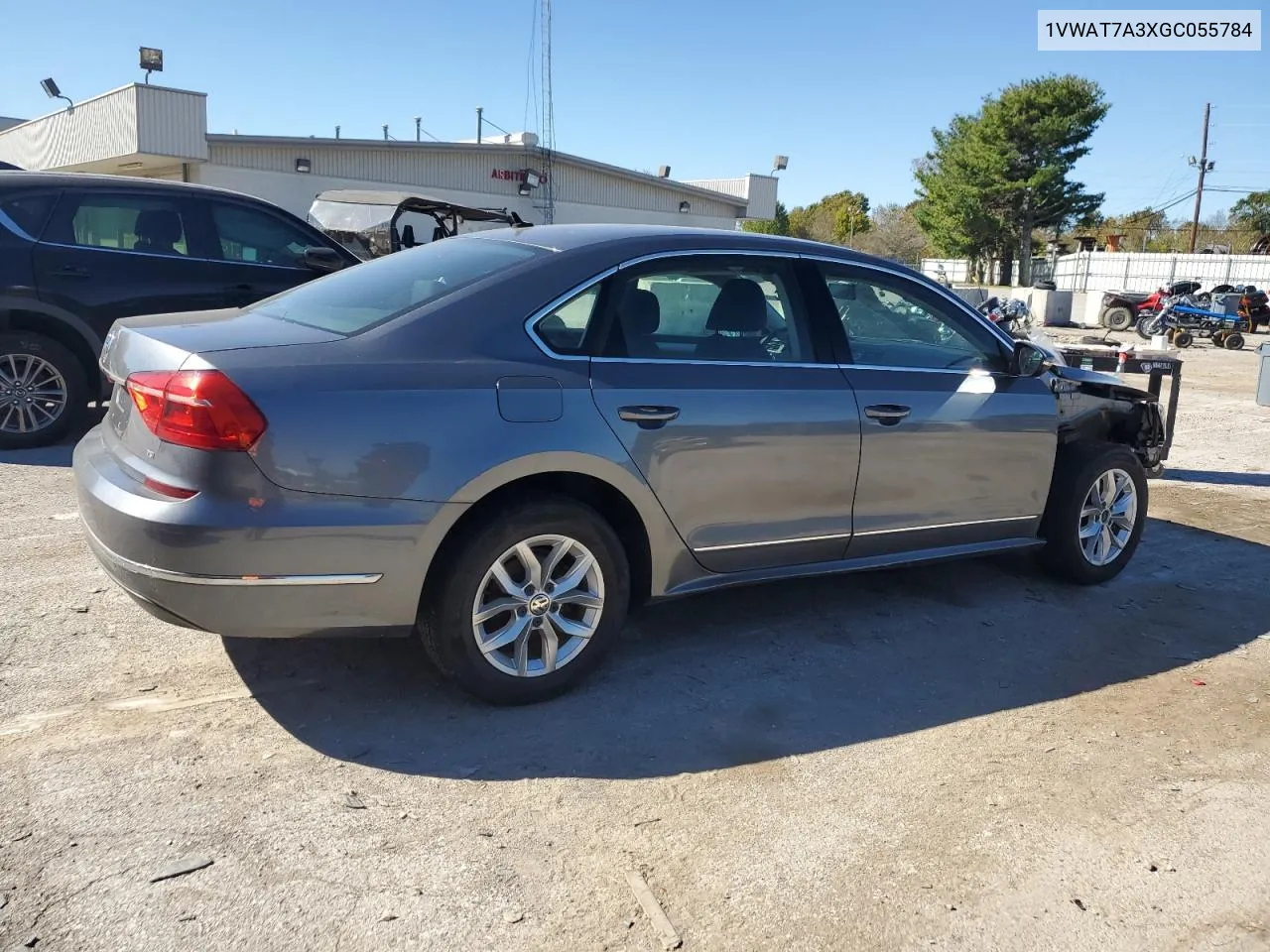 1VWAT7A3XGC055784 2016 Volkswagen Passat S