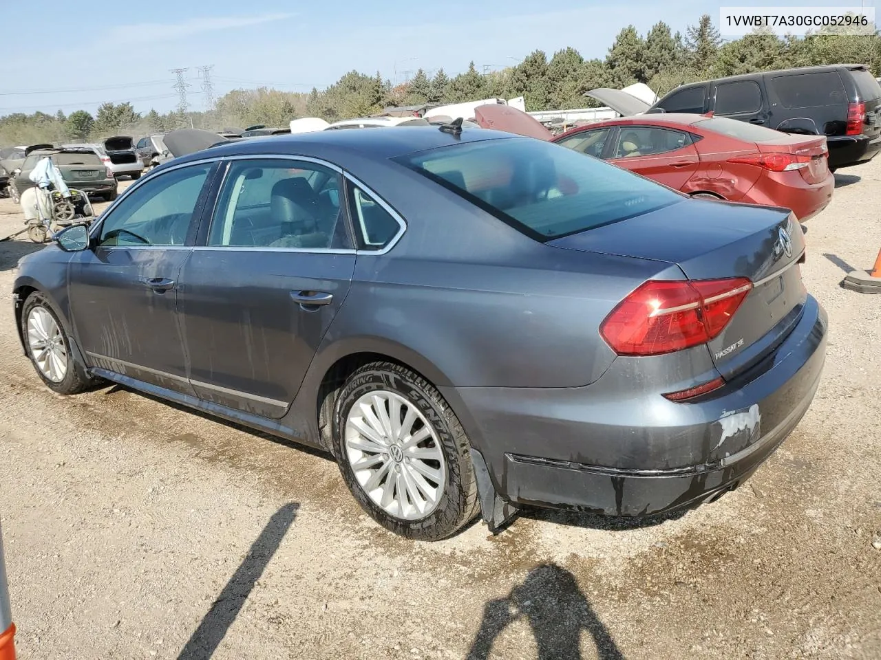 2016 Volkswagen Passat Se VIN: 1VWBT7A30GC052946 Lot: 75266474