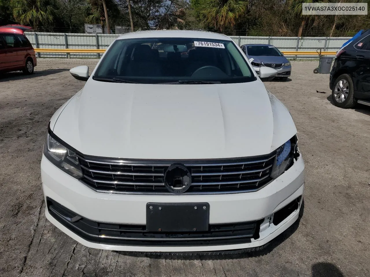 2016 Volkswagen Passat S VIN: 1VWAS7A3XGC025140 Lot: 76191534