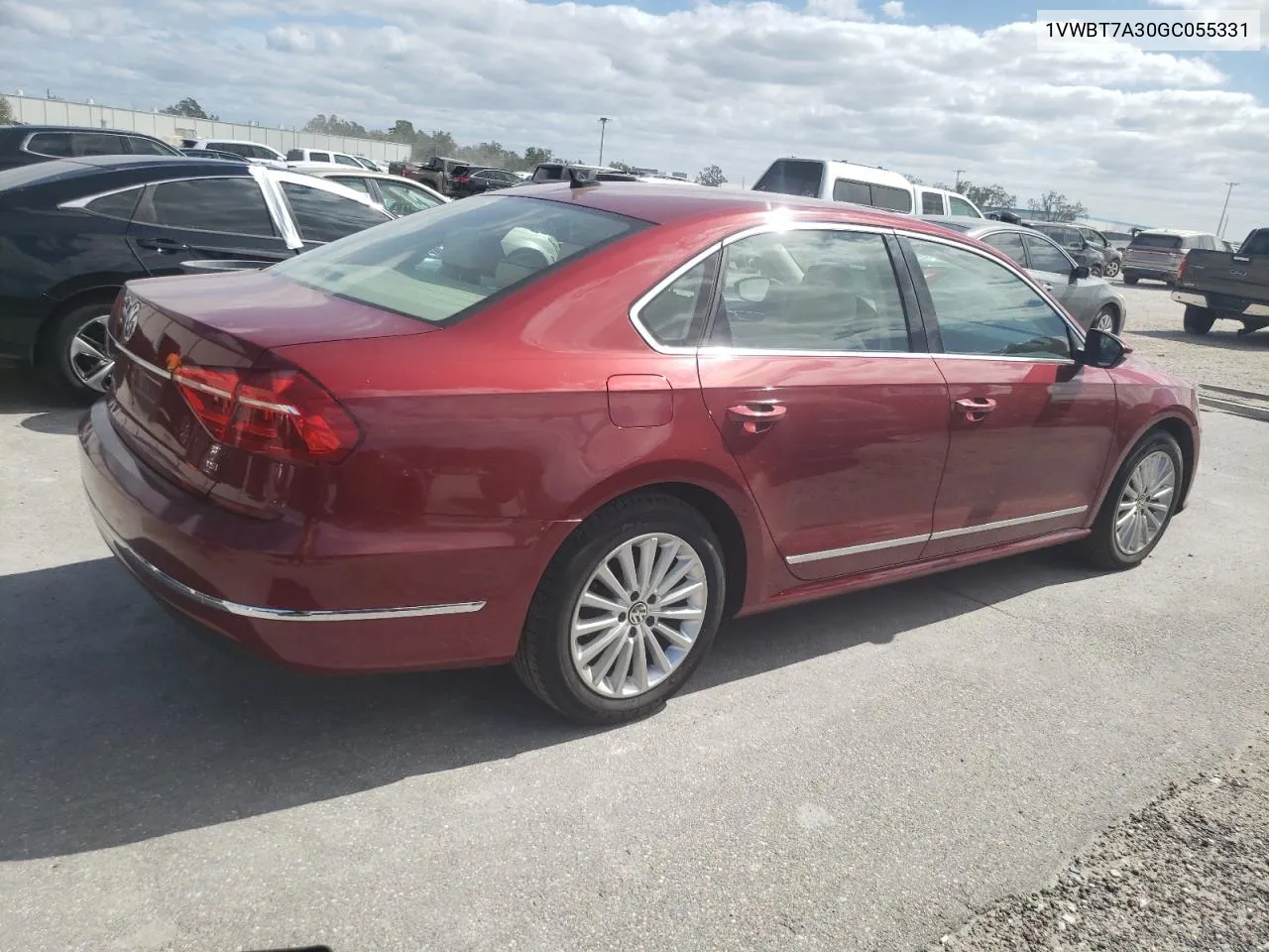 2016 Volkswagen Passat Se VIN: 1VWBT7A30GC055331 Lot: 76274464