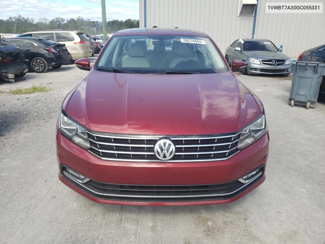 2016 Volkswagen Passat Se VIN: 1VWBT7A30GC055331 Lot: 76274464