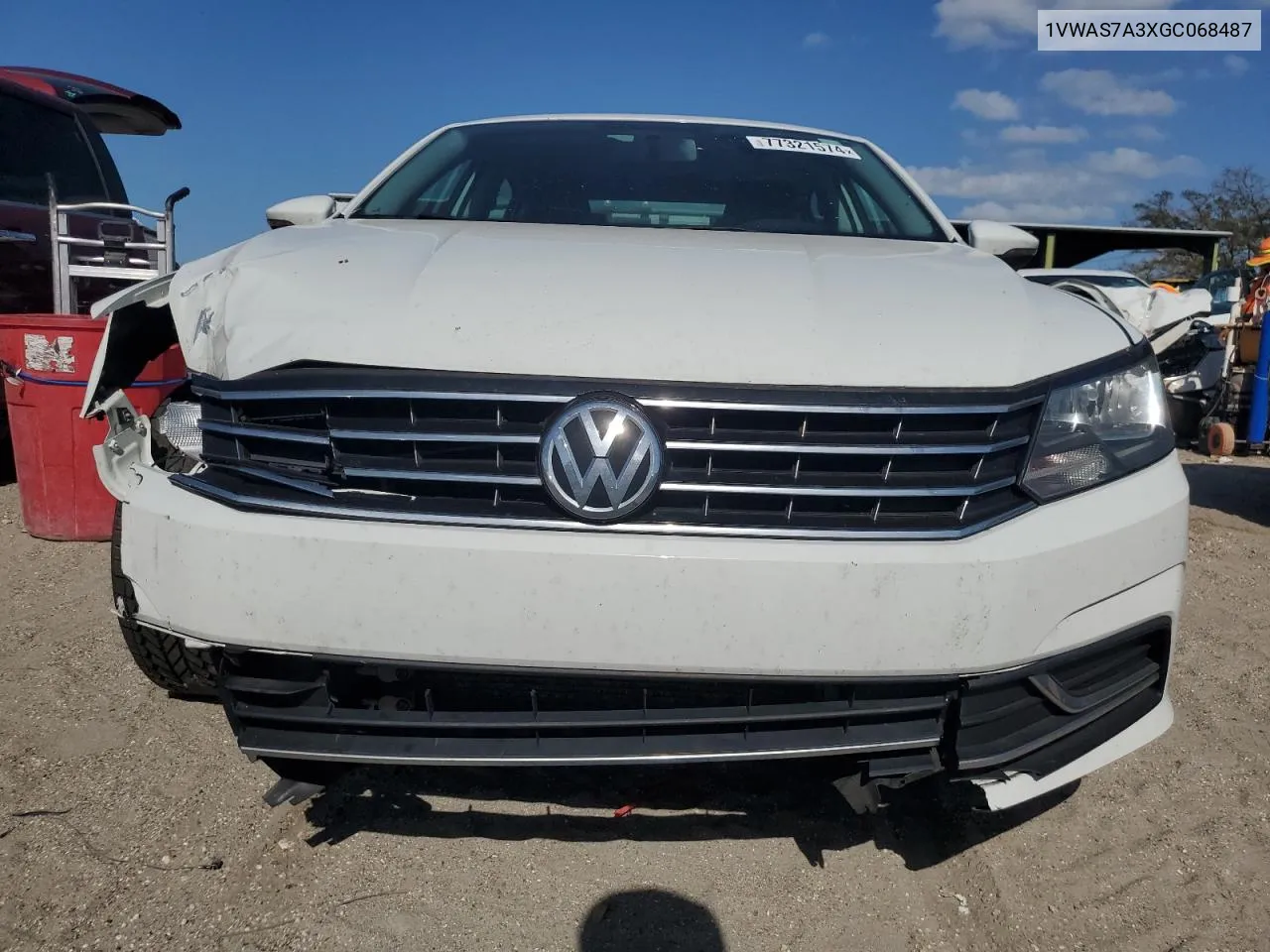 2016 Volkswagen Passat S VIN: 1VWAS7A3XGC068487 Lot: 77321574