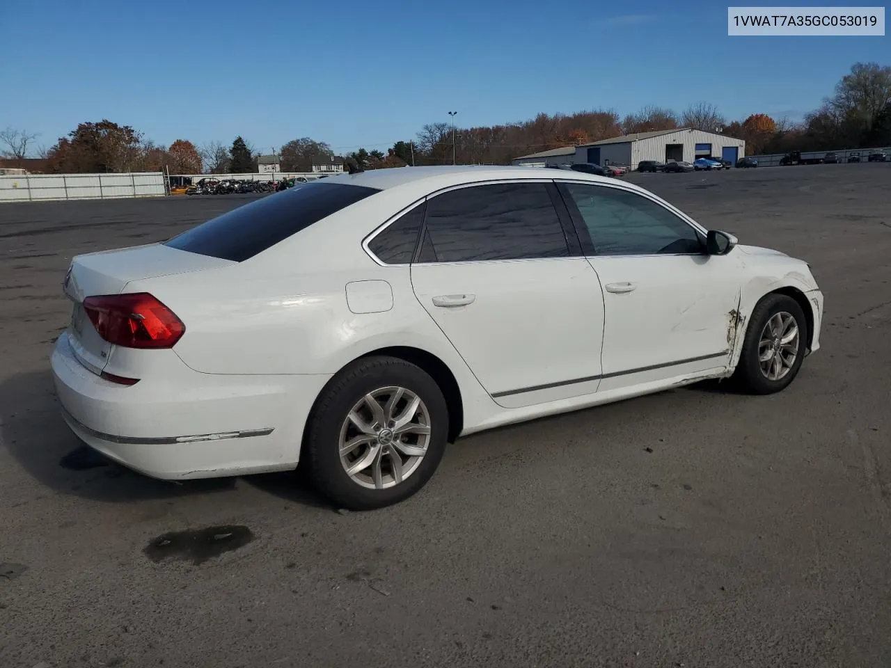 2016 Volkswagen Passat S VIN: 1VWAT7A35GC053019 Lot: 78244634