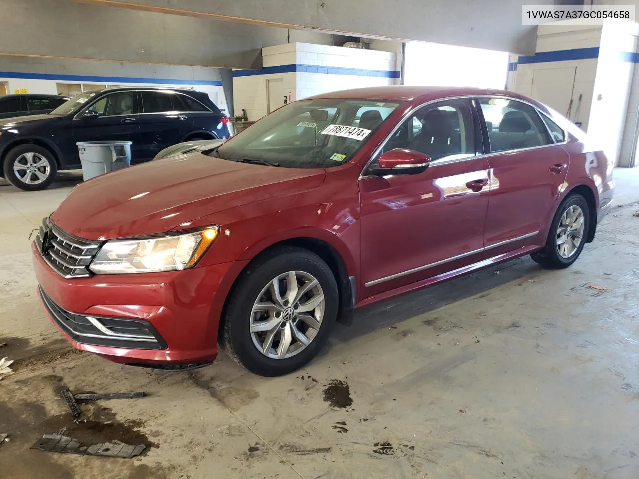 2016 Volkswagen Passat S VIN: 1VWAS7A37GC054658 Lot: 78871474