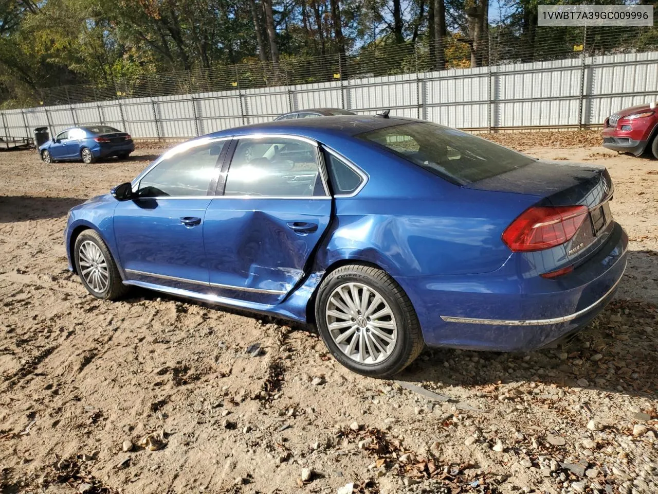 2016 Volkswagen Passat Se VIN: 1VWBT7A39GC009996 Lot: 79005074