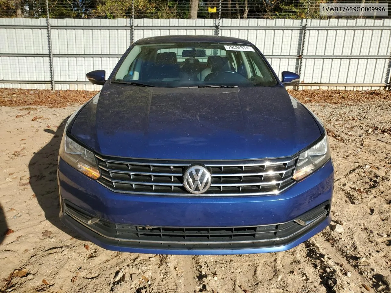 2016 Volkswagen Passat Se VIN: 1VWBT7A39GC009996 Lot: 79005074