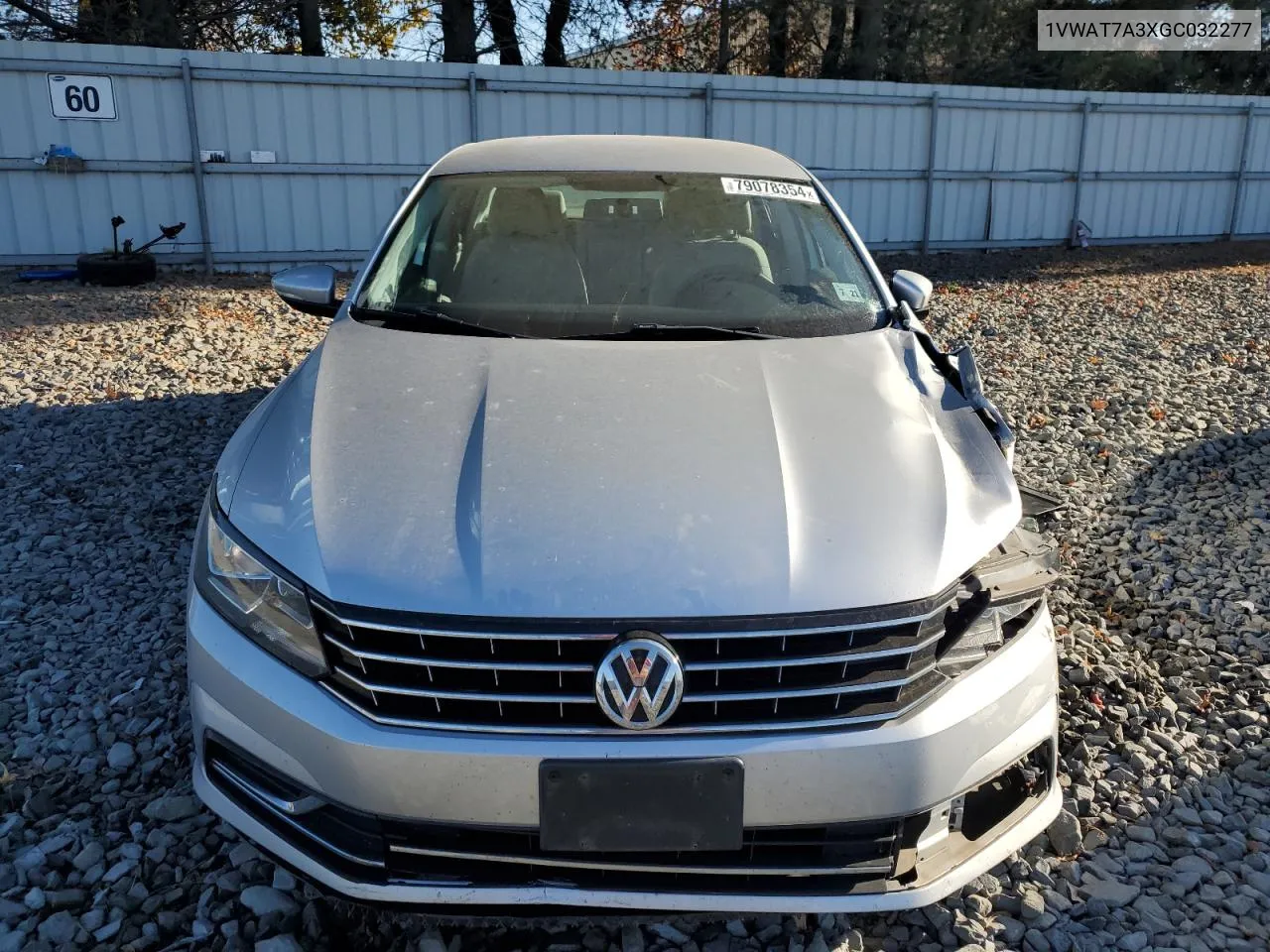 2016 Volkswagen Passat S VIN: 1VWAT7A3XGC032277 Lot: 79078354