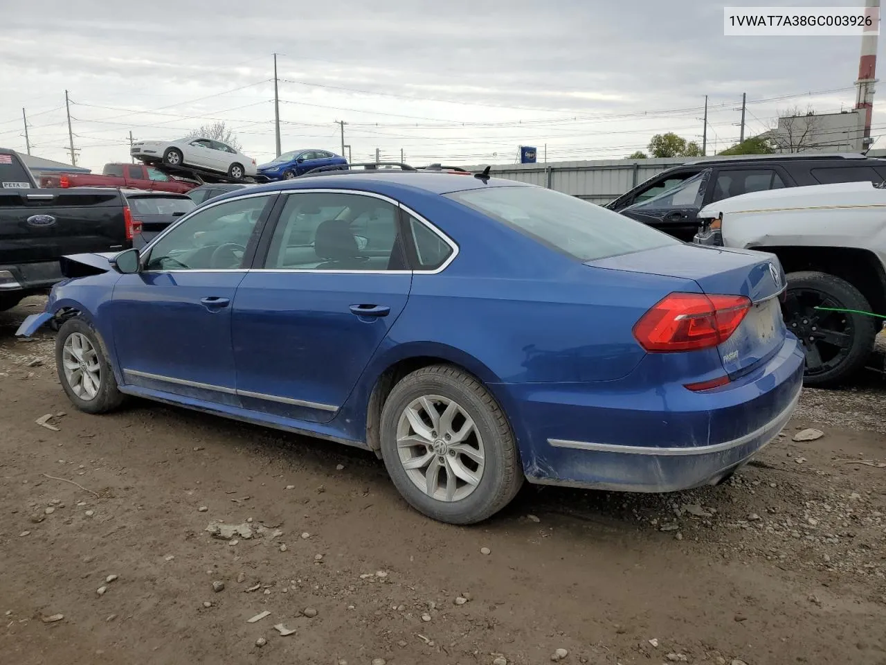 2016 Volkswagen Passat S VIN: 1VWAT7A38GC003926 Lot: 80635414