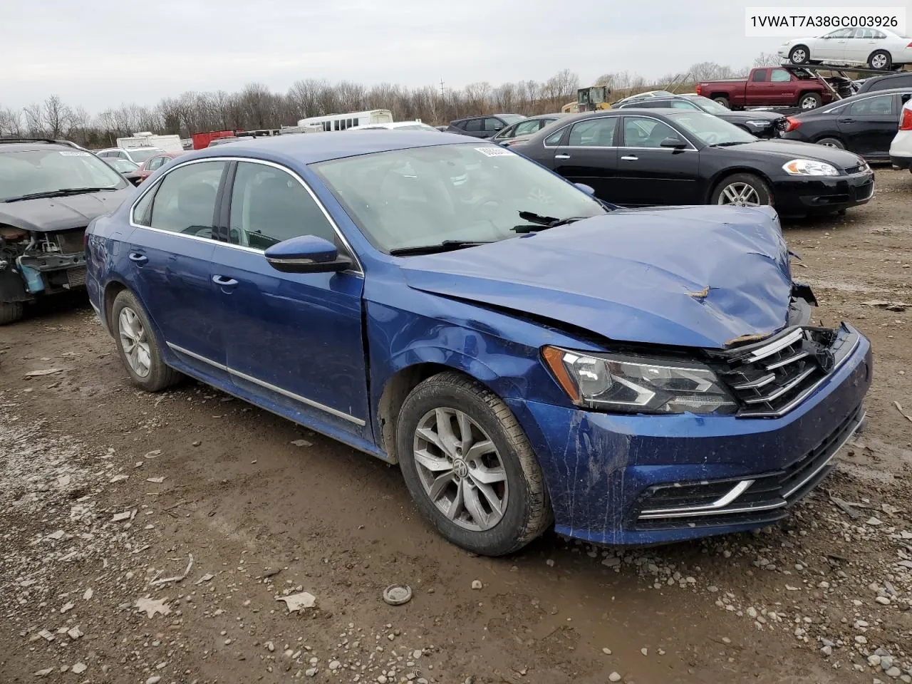 2016 Volkswagen Passat S VIN: 1VWAT7A38GC003926 Lot: 80635414