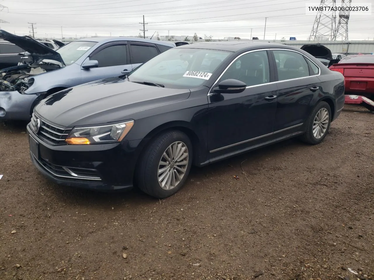 2016 Volkswagen Passat Se VIN: 1VWBT7A30GC023706 Lot: 80682124