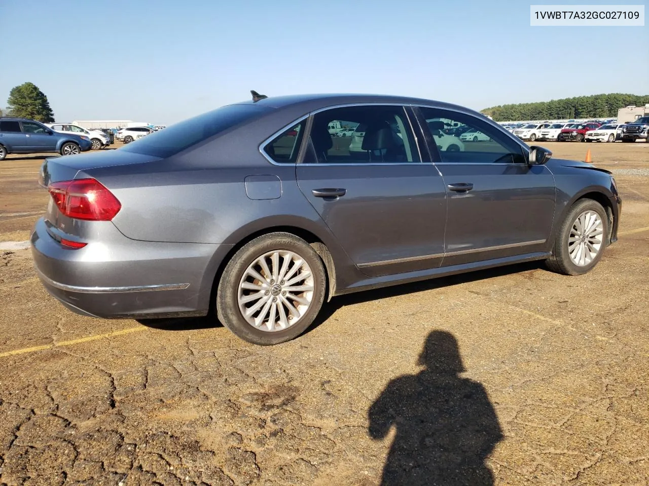 2016 Volkswagen Passat Se VIN: 1VWBT7A32GC027109 Lot: 80736714