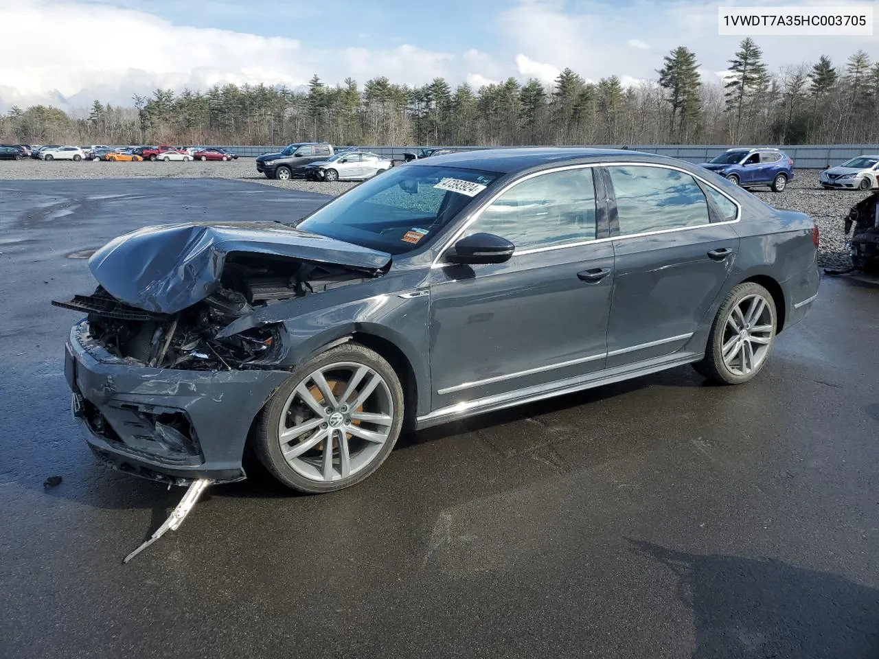 2017 Volkswagen Passat R-Line VIN: 1VWDT7A35HC003705 Lot: 47393924