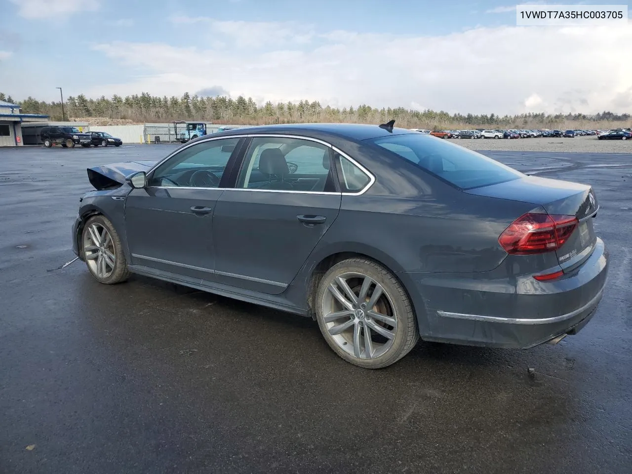 1VWDT7A35HC003705 2017 Volkswagen Passat R-Line