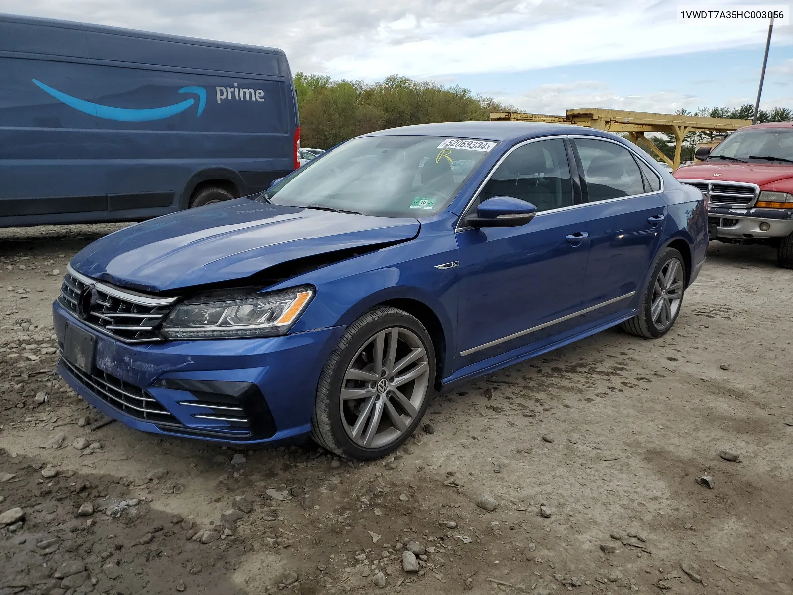 2017 Volkswagen Passat R-Line VIN: 1VWDT7A35HC003056 Lot: 52069334