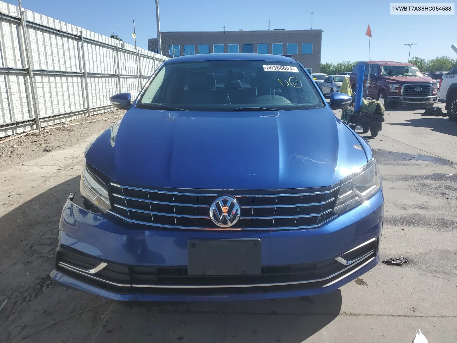 2017 Volkswagen Passat Se VIN: 1VWBT7A38HC054588 Lot: 56156804