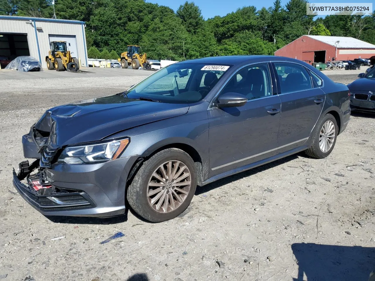 2017 Volkswagen Passat Se VIN: 1VWBT7A38HC075294 Lot: 61290074