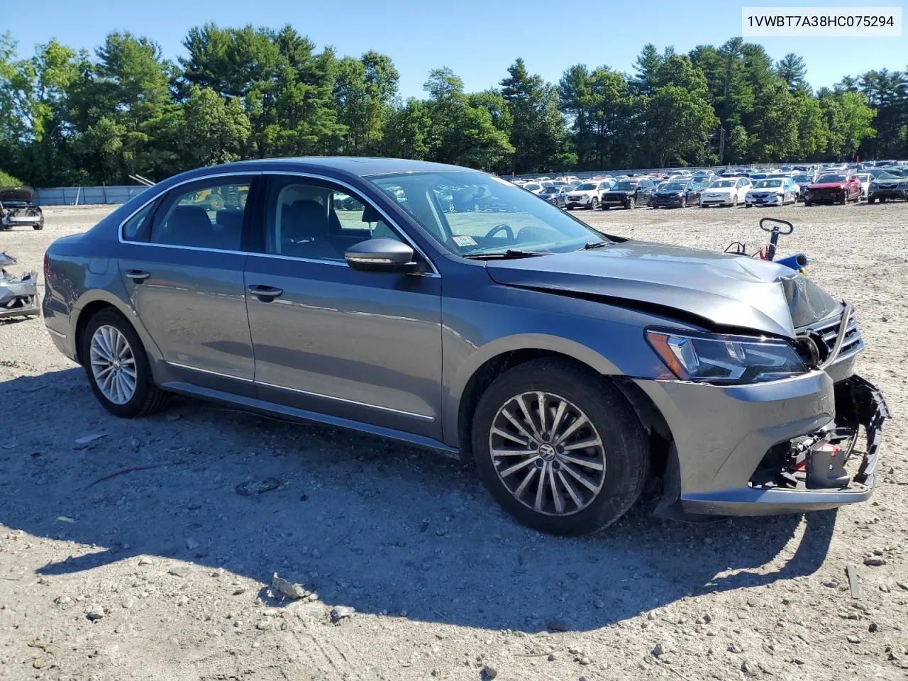 2017 Volkswagen Passat Se VIN: 1VWBT7A38HC075294 Lot: 61290074