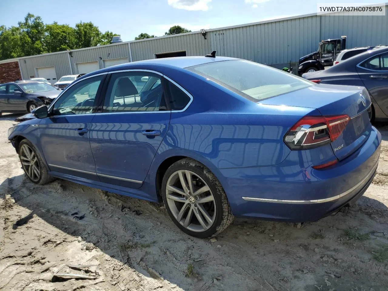 1VWDT7A37HC075876 2017 Volkswagen Passat R-Line