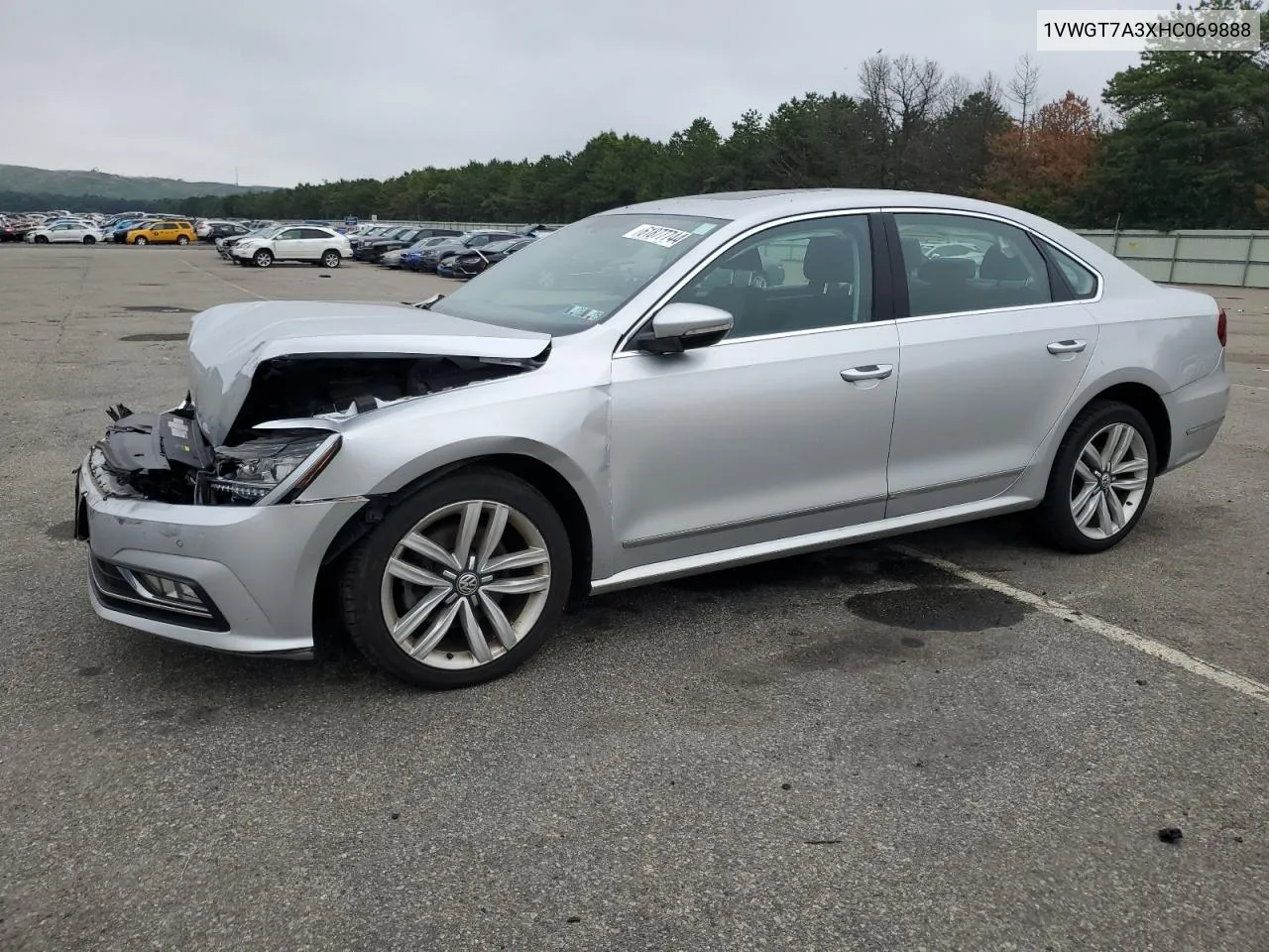 2017 Volkswagen Passat Se VIN: 1VWGT7A3XHC069888 Lot: 61877744