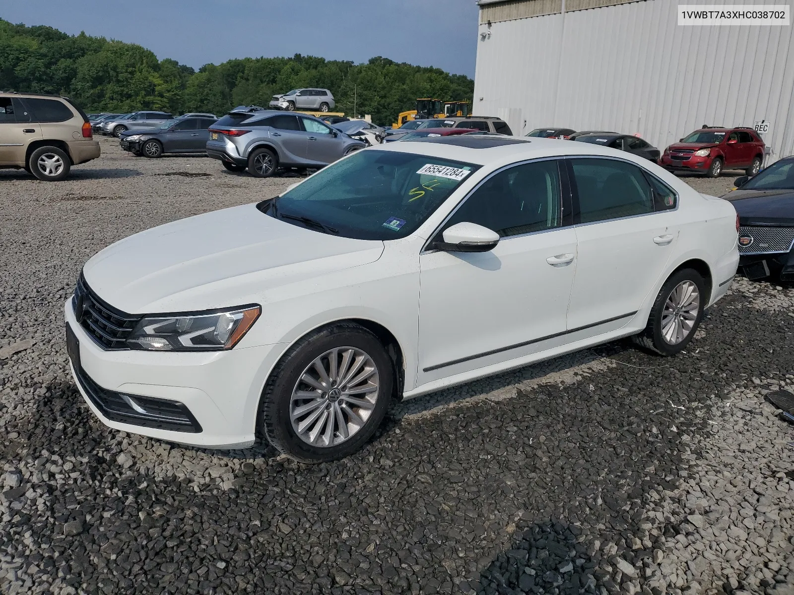 2017 Volkswagen Passat Se VIN: 1VWBT7A3XHC038702 Lot: 65541284