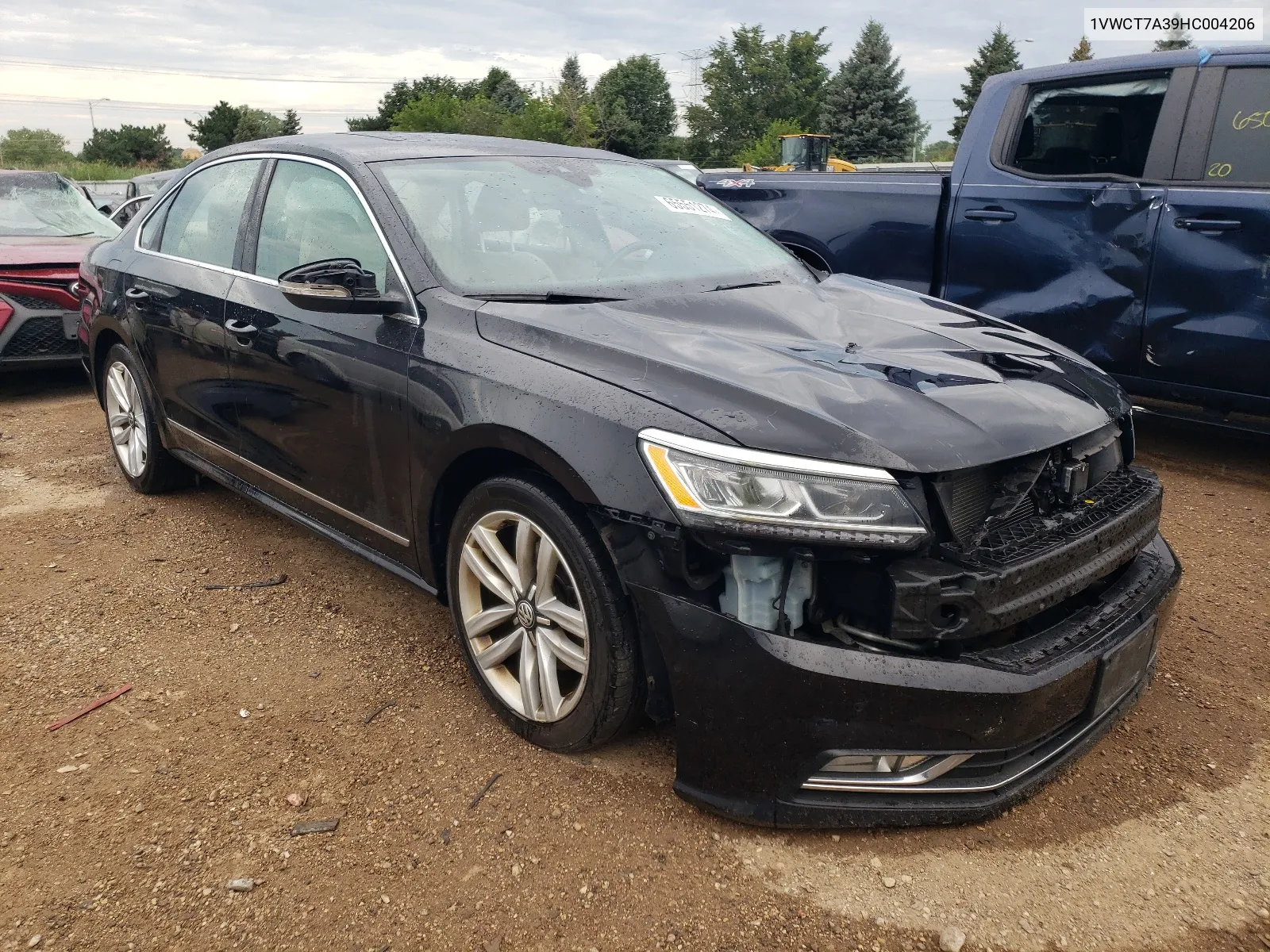 2017 Volkswagen Passat Sel Premium VIN: 1VWCT7A39HC004206 Lot: 65551274