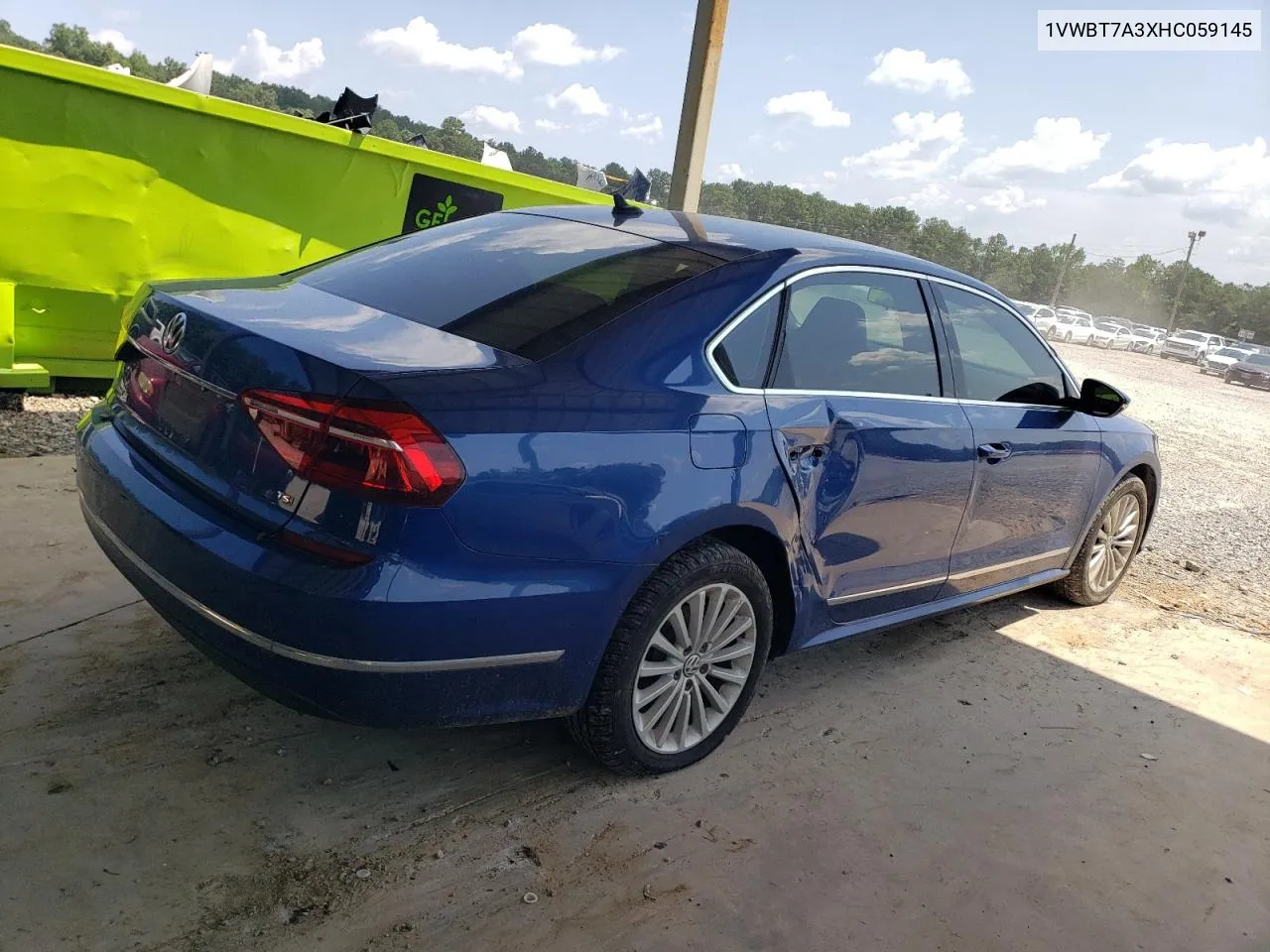 2017 Volkswagen Passat Se VIN: 1VWBT7A3XHC059145 Lot: 66204284