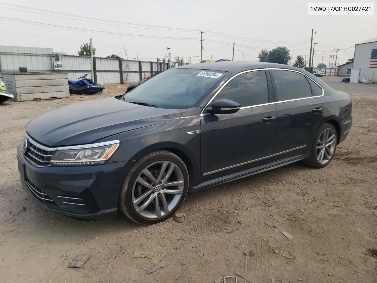 2017 Volkswagen Passat R-Line VIN: 1VWDT7A31HC027421 Lot: 66368894