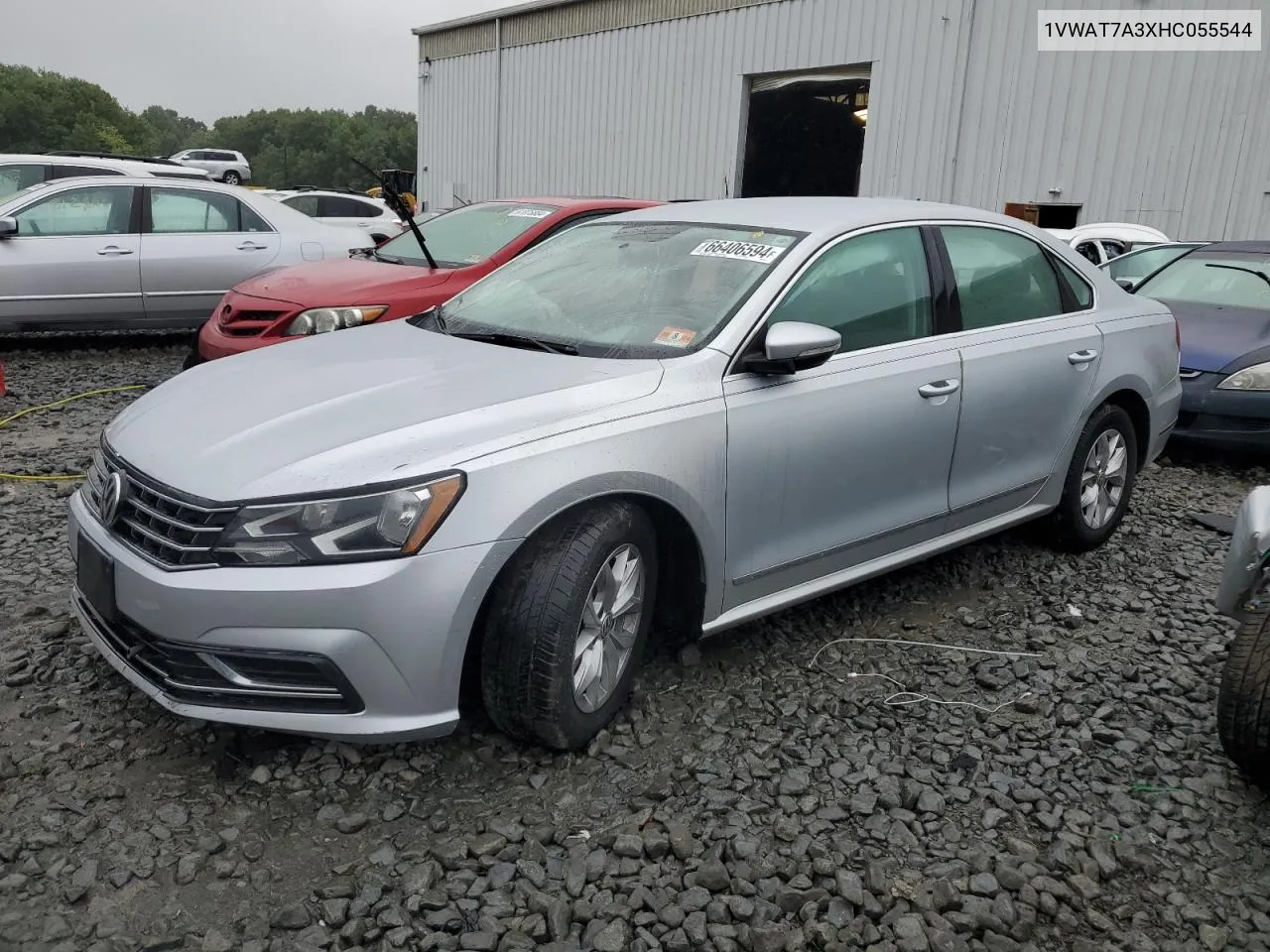 2017 Volkswagen Passat S VIN: 1VWAT7A3XHC055544 Lot: 66406594