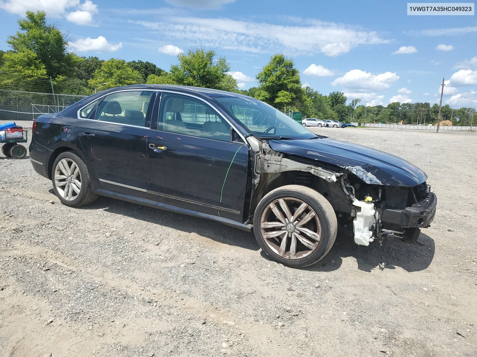 2017 Volkswagen Passat Se VIN: 1VWGT7A35HC049323 Lot: 66929924