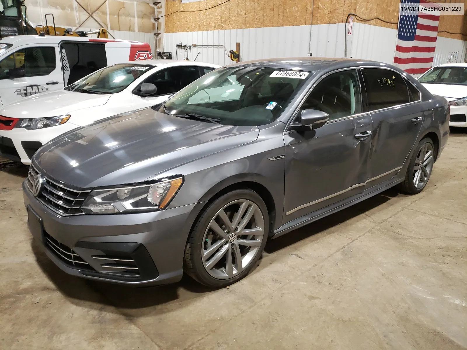 1VWDT7A38HC051229 2017 Volkswagen Passat R-Line