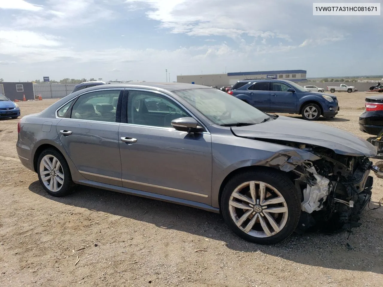 1VWGT7A31HC081671 2017 Volkswagen Passat Se