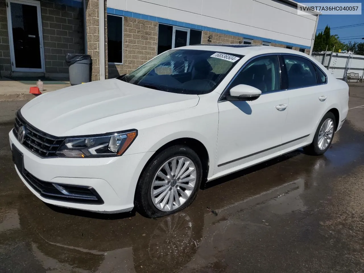 2017 Volkswagen Passat Se VIN: 1VWBT7A36HC040057 Lot: 68536504