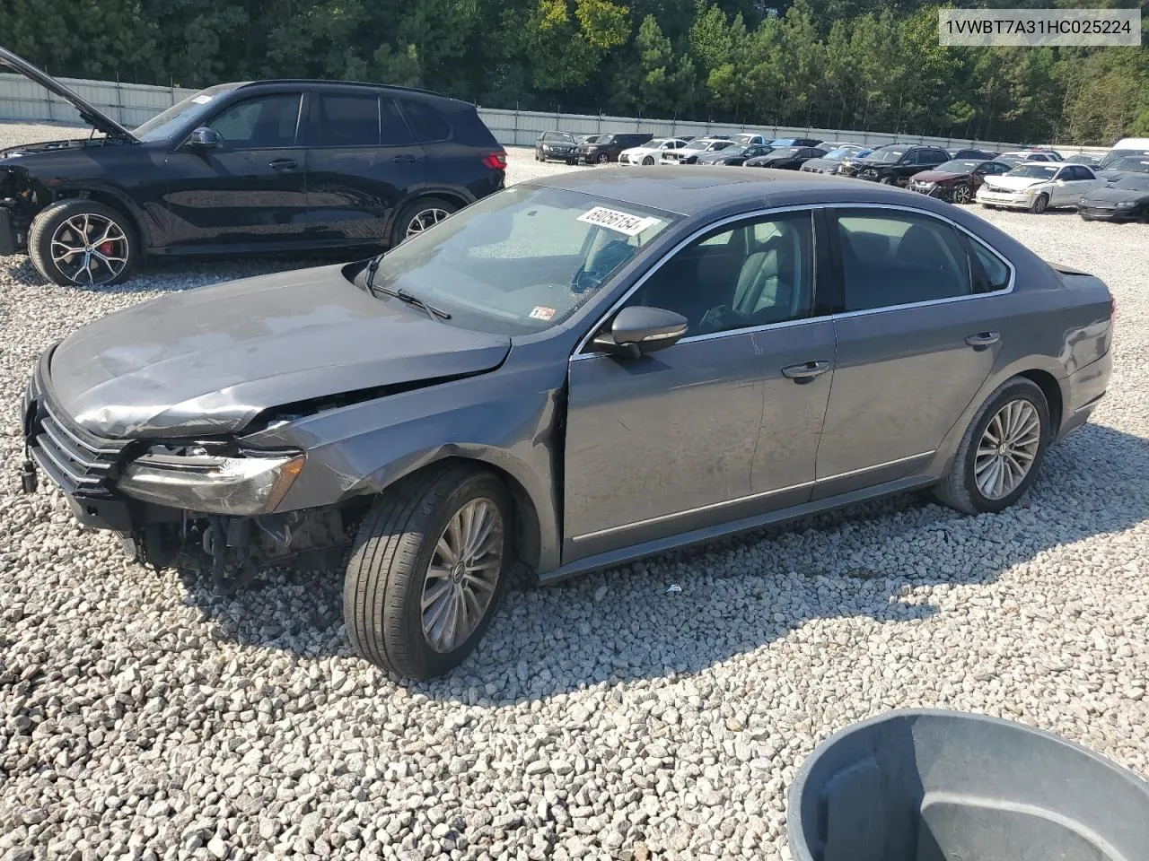 2017 Volkswagen Passat Se VIN: 1VWBT7A31HC025224 Lot: 69056154