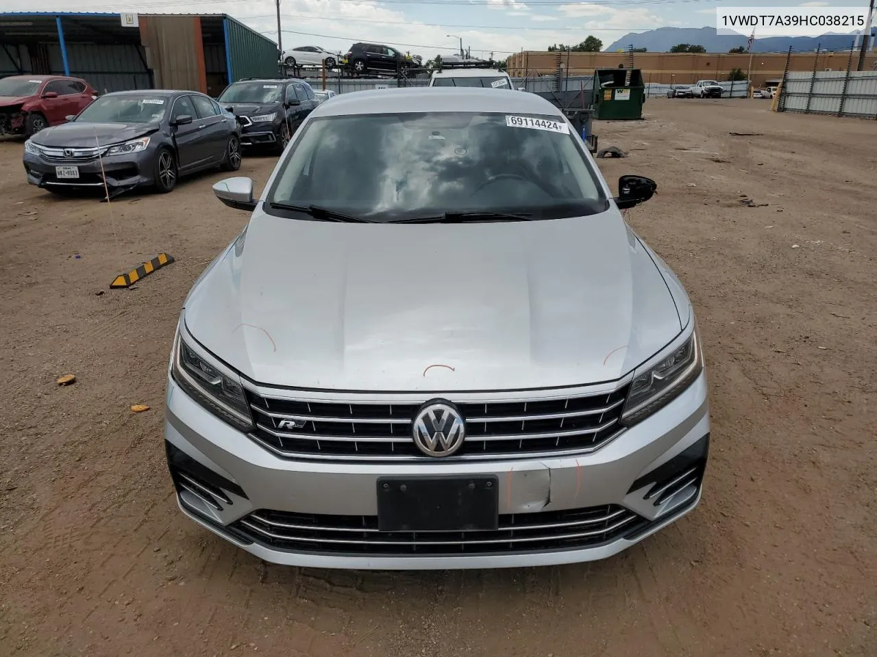 1VWDT7A39HC038215 2017 Volkswagen Passat R-Line