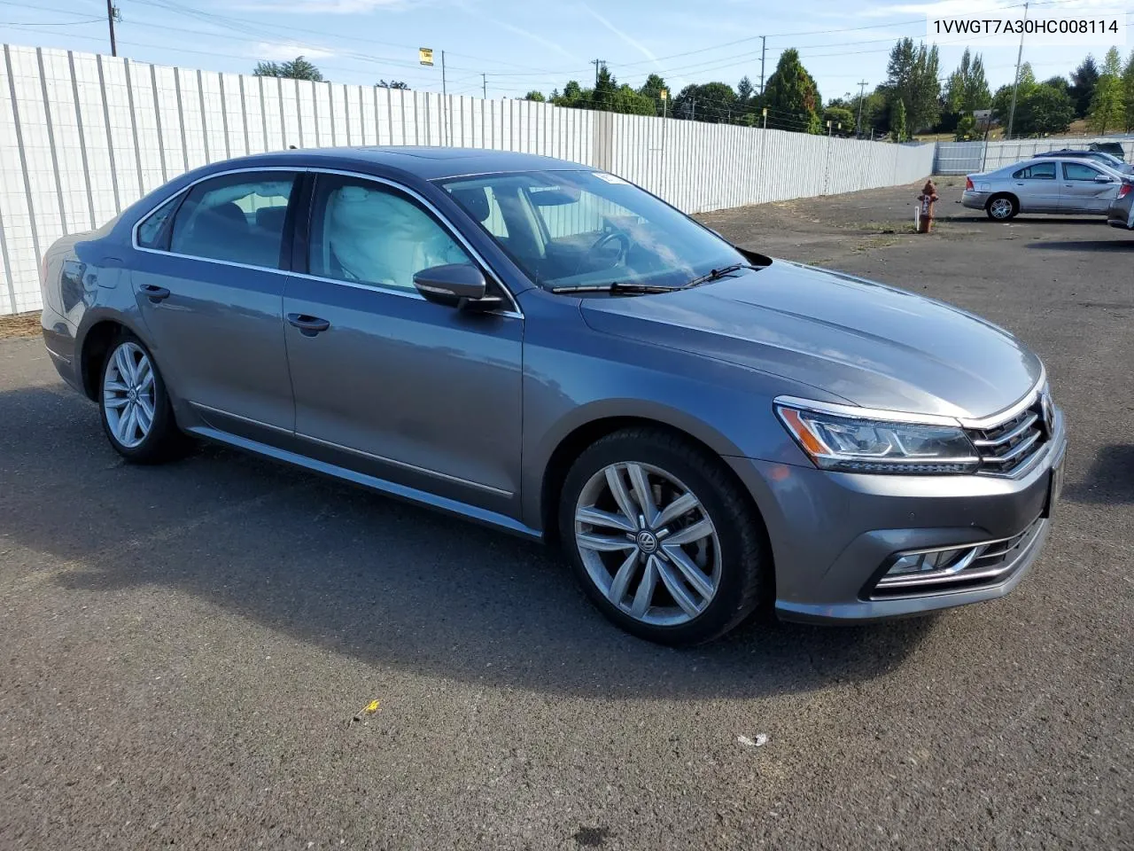 2017 Volkswagen Passat Se VIN: 1VWGT7A30HC008114 Lot: 69117044