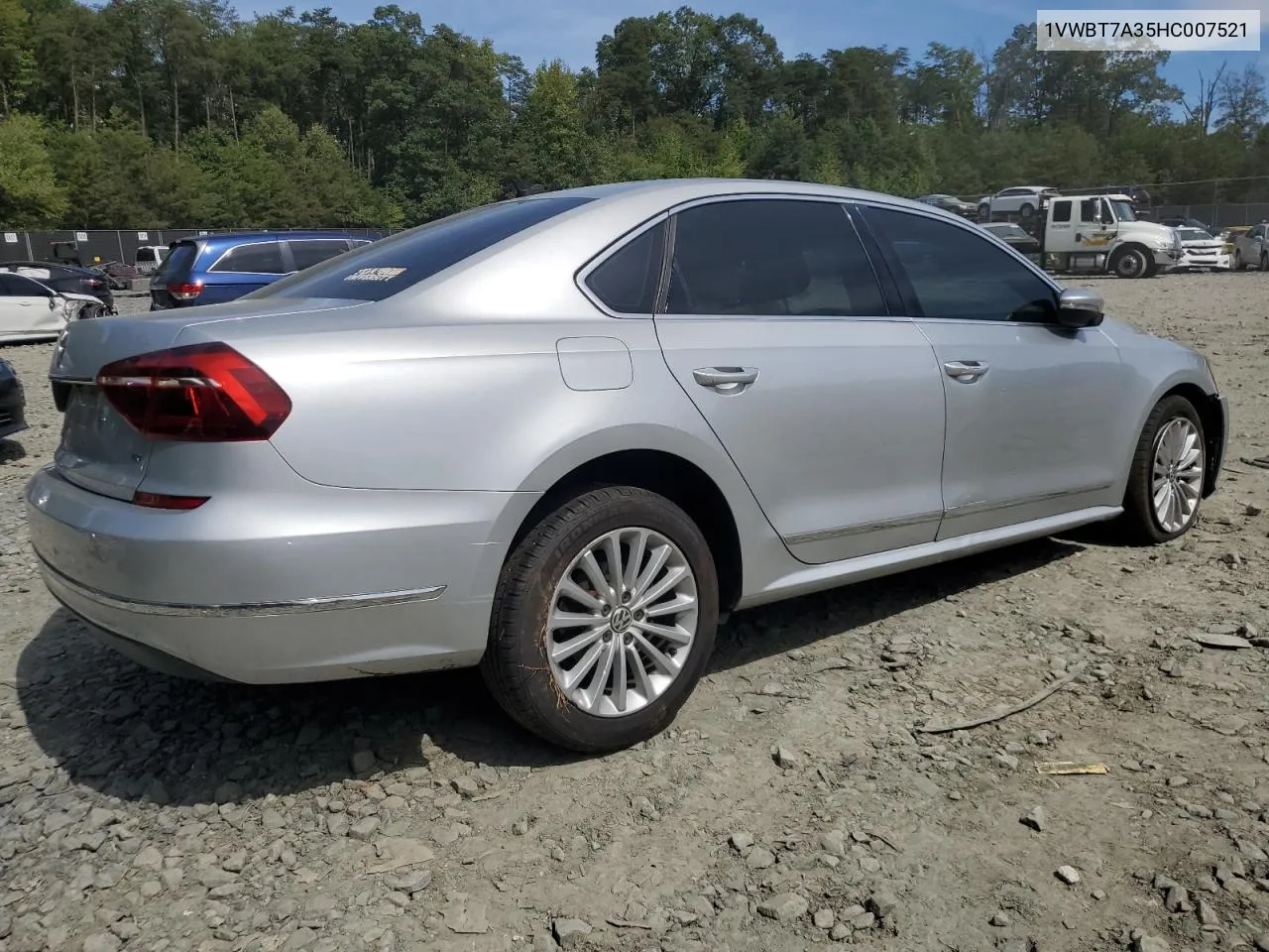 2017 Volkswagen Passat Se VIN: 1VWBT7A35HC007521 Lot: 69801654