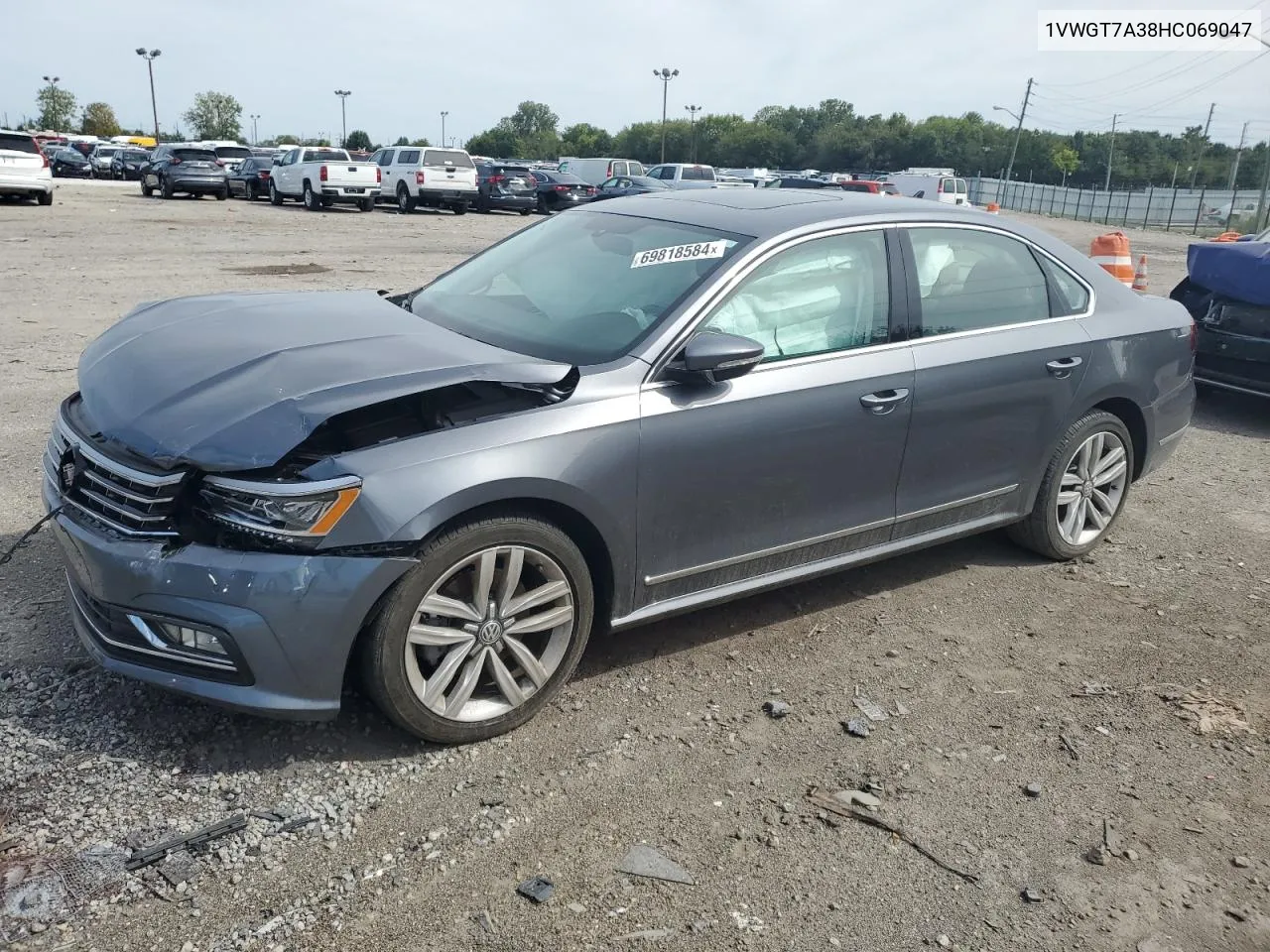 1VWGT7A38HC069047 2017 Volkswagen Passat Se