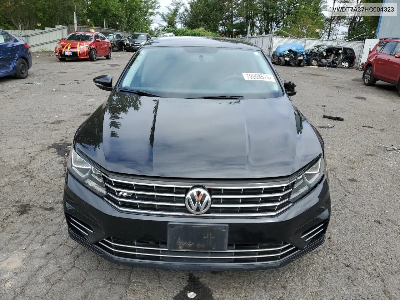 1VWDT7A37HC004323 2017 Volkswagen Passat R-Line