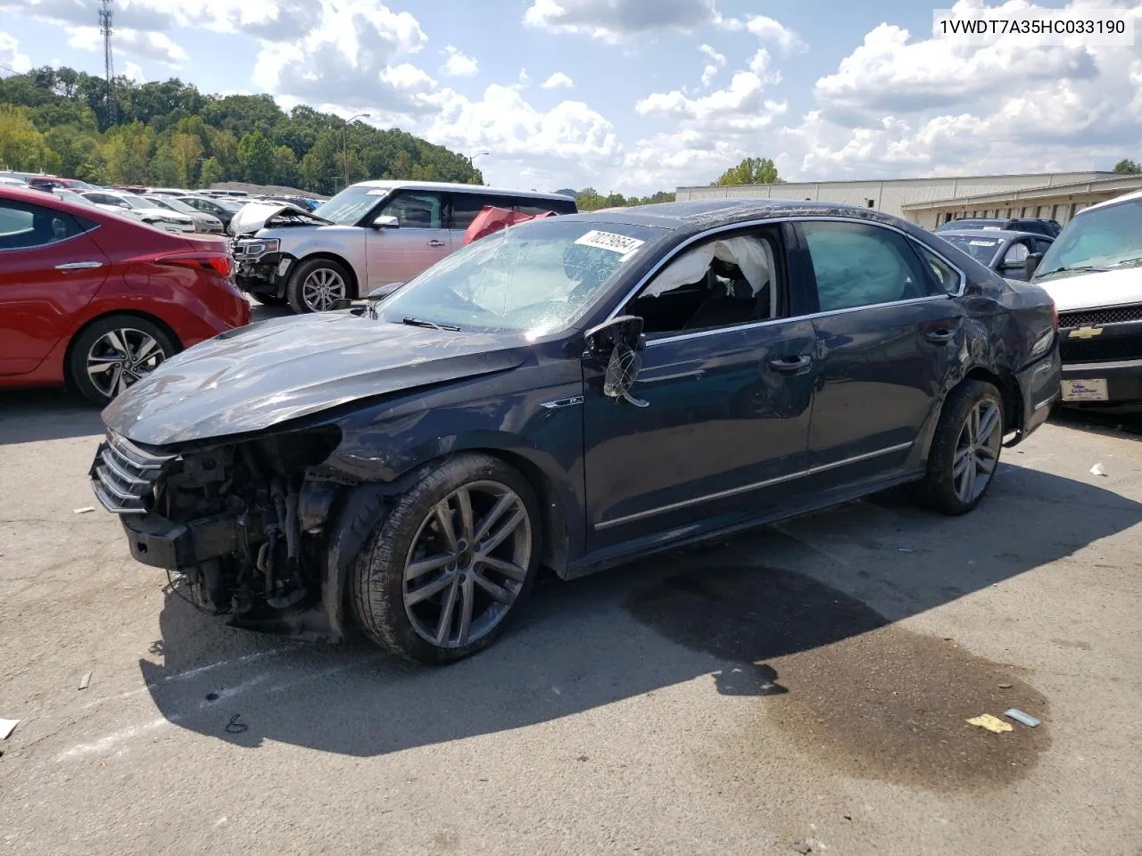 2017 Volkswagen Passat R-Line VIN: 1VWDT7A35HC033190 Lot: 70229664