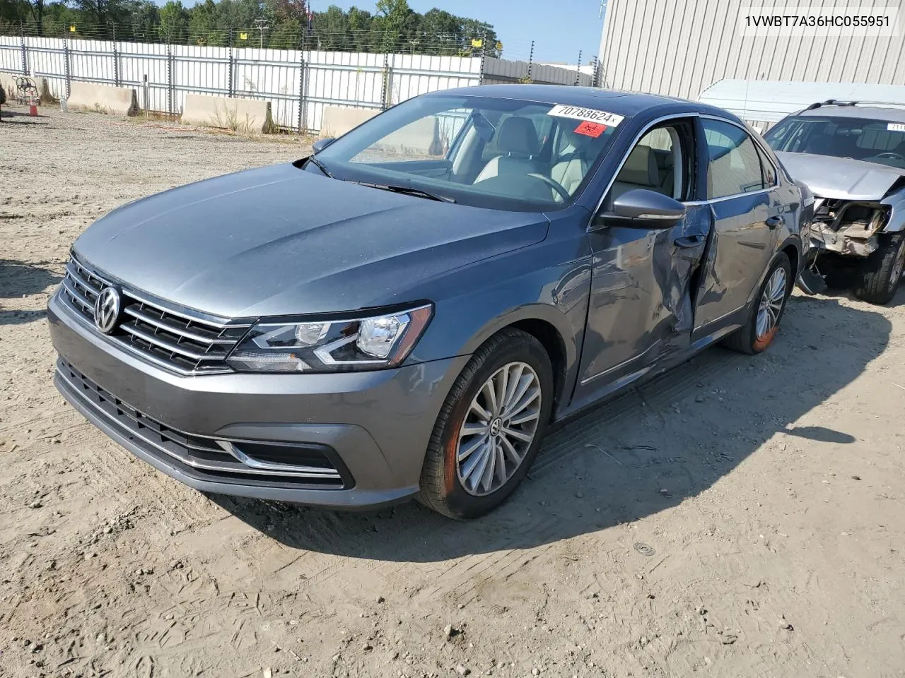 2017 Volkswagen Passat Se VIN: 1VWBT7A36HC055951 Lot: 70788624