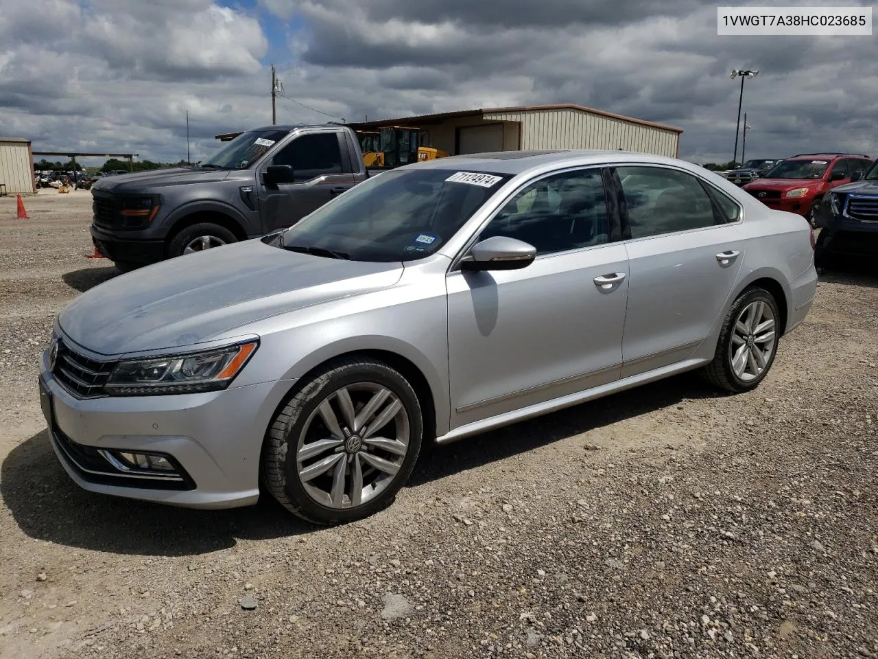 2017 Volkswagen Passat Se VIN: 1VWGT7A38HC023685 Lot: 71124974